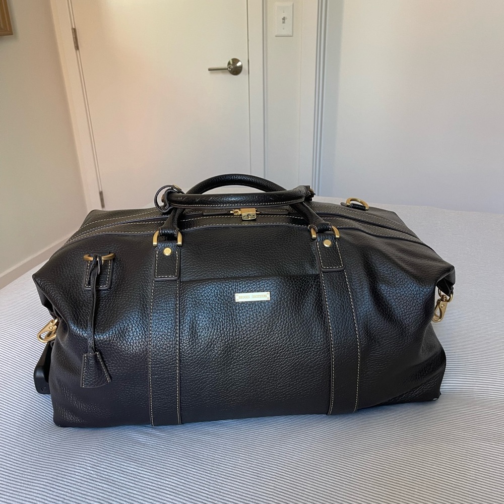 Brooks Brothers leather duffle